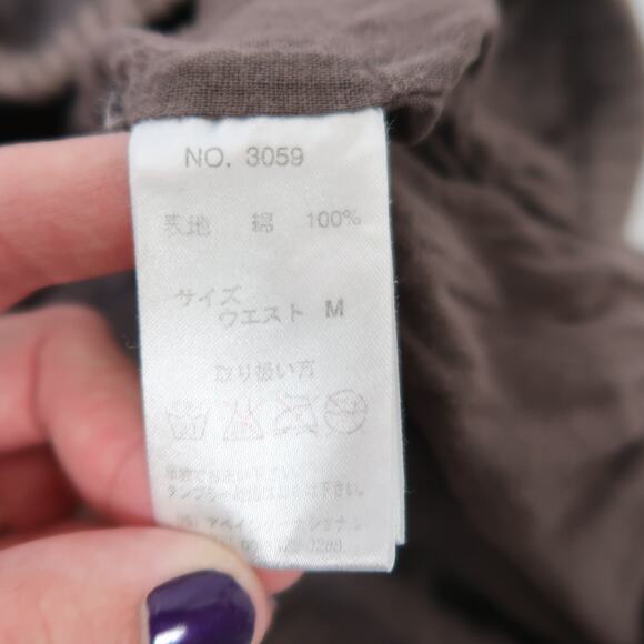 Colza Brown Cotton Tiered Midi Peasant Skirt M - Picture 5 of 5